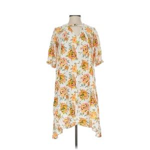 Matilda Jane Floral Keyhole Shift Dress in White and Yellow Size XS